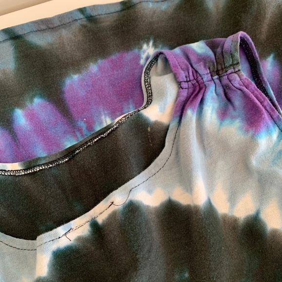 Vintage Reworked Rolling Stones Tie Dye Tank - Picture 5 of 9